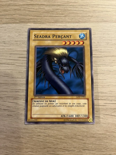 CARTE YU-GI-OH! - SEADRA PERÇANT - LDD-F083 1 ère ÉDITION - COMME NEUVE/NM