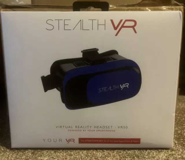 Stealth VR VR50 Virtual Reality Headset for Smartphones - Navy/Blue - NEW ✅