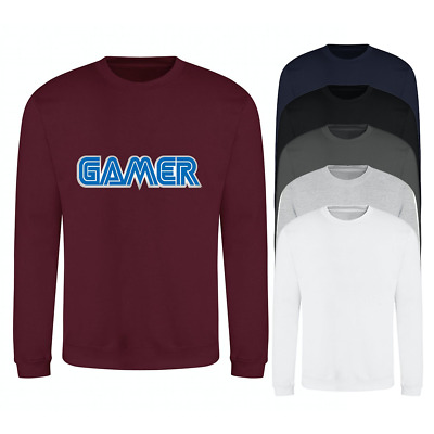 Sweatshirt Gamer Print Graphic Casual Novelty Gaming Logo Fleece Sweater Jumper
