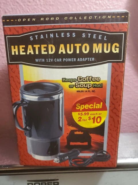 12 Volt Stainless Steel Heated Auto Mug