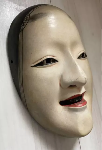 NOH MASK JAPANESE Noh Mask Wood Carving Small Mask $219.96 - PicClick