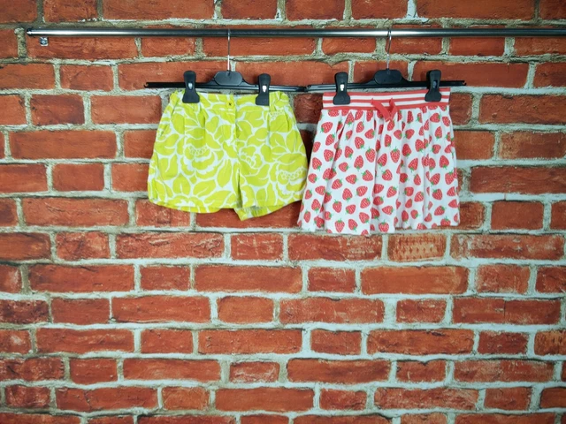 Girls Bundle Age 6-7 Years 100% Mini Boden Skirt Shorts Summer Holiday Set 122Cm