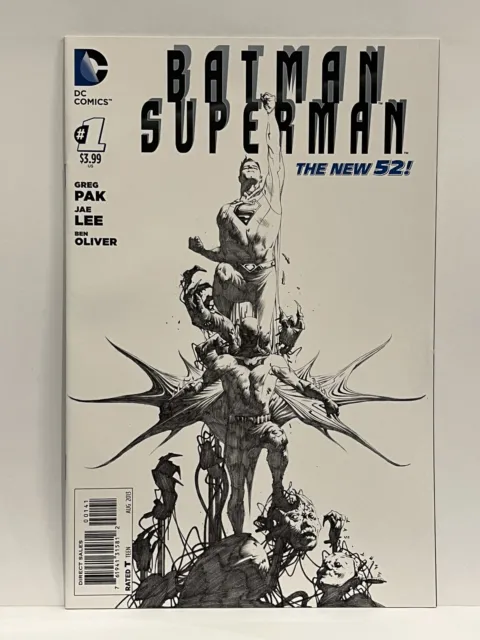Batman Superman New 52 #1 - Jae Lee Incentive (1:100) Sketch Variant NM