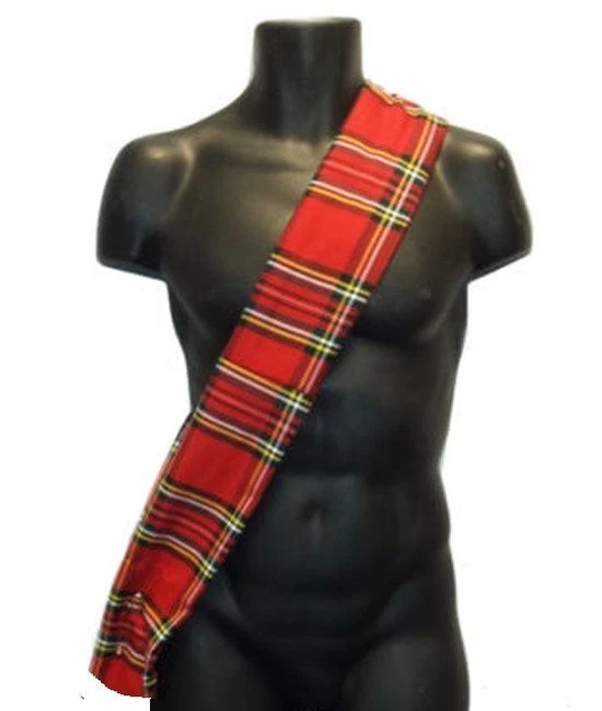 Abito da notte 4 piedi rosso tartan Robbie Burns a quadretti scozzese Royal Stewart
