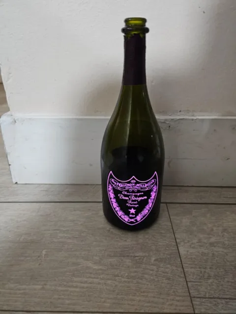 Dom Perignon Rose Champagne Luminous Vintage 2008 EMPTY Bottle