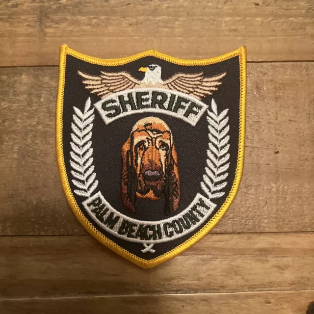 Rare Palm Beach County Sheriff Bloodhound Patch - New