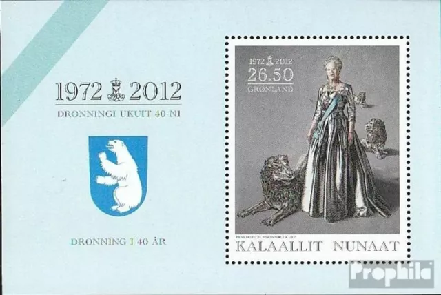 Denmark-Greenland block56 mint never hinged mnh 2012 Regency Queen Margrethe II.