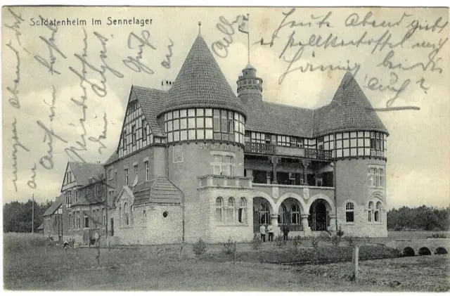 AK Truppenübungsplatz Senne Sennelager Paderborn n. Detmold Geschützpark 1908