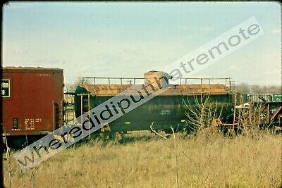 Original Slide Chicago Burlington & Quincy CB&Q Tank Car Eola ILL 4-1973