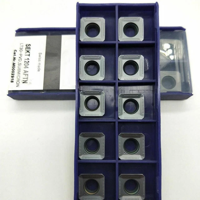 Strong and Durable SEKT1204 AFTN LT130 Carbide Inserts for Steel 10pcs