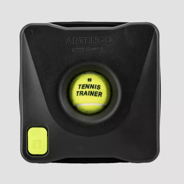 Tennis Trainer Practice Single Self Study Rebound Ball Training Black Artengo