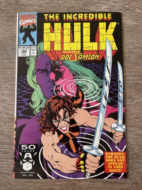 Incredible Hulk #380  Marvel Comics 1991 Doc Samson High Grade Combine Shipping