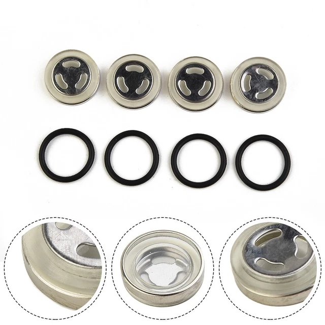 4Pcs18mm-Motorcycle-Bike Maître-cylindre Frein Réservoir Vue Verre Len Joint