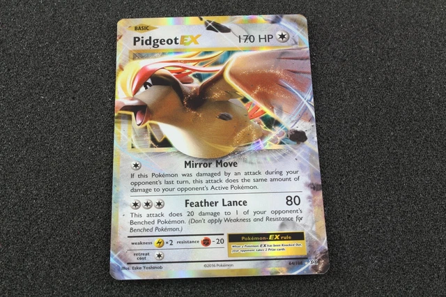 Pokemon Card Pidgeot EX 64/108 Holo XY Evolutions Near Mint