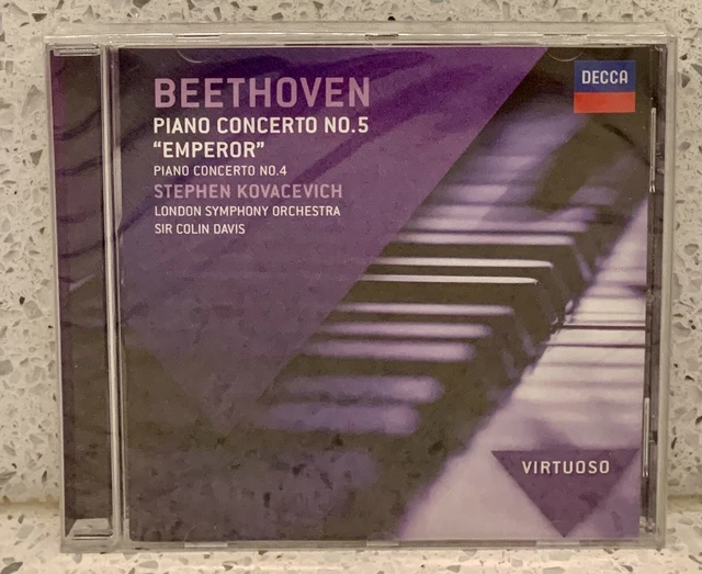VIRTUOSO: BEETHOVEN PIANO Concerto no 5 / Emperor (CD DG) KOVACEVICH