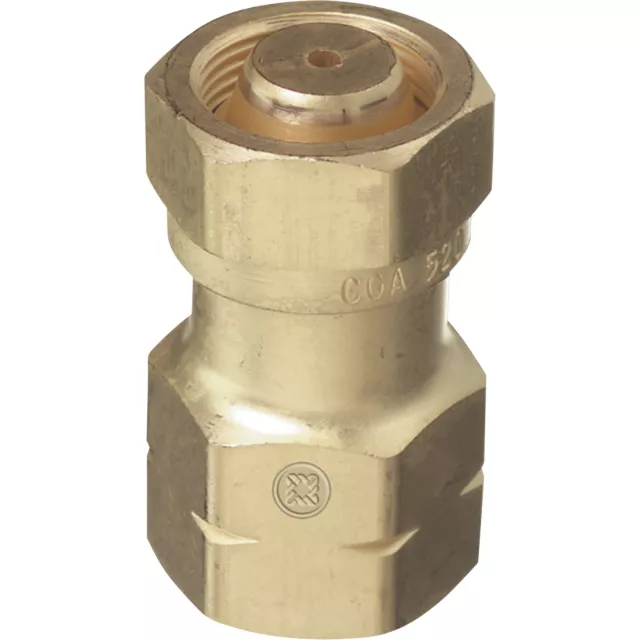 Thoroughbred Acetylene Cylinder to Regulator Adapter, Size #2, CGA-520 Valve to