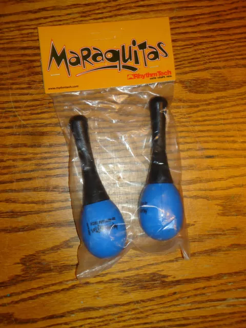 Rhythmtech Maraquitas Blue Maraca Set Maracas Musical Rhythm Instrument Band New