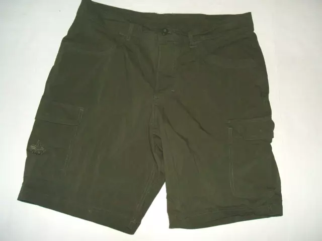 Boy Scout BSA Uniform Shorts Men 38 Official Olive Green Cotton Nylon Spandex