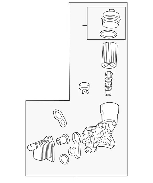 GENUINE GM ENGINE Oil Cooler and Oil Filter Assembly 55566784 £246.42