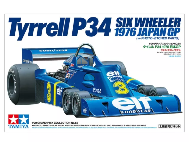 TAMIYA Tyrrell P34 Six Wheeler 1976 Japan GP 20058-1/20