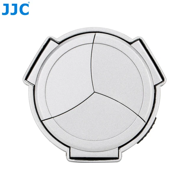 JJC Silver Auto Open Close Lens Cap for Fujifilm Fineoix X100F X100T X100S X70