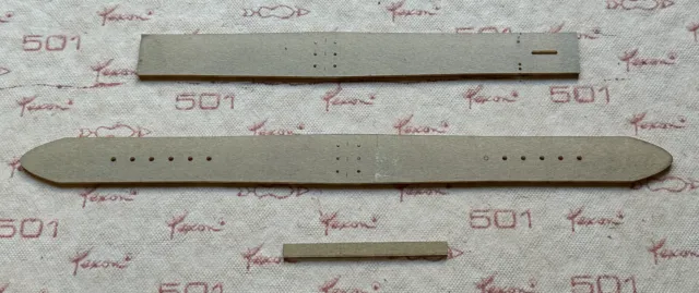 Correa de reloj de cuero acrílico patrón reutilizable guía de plantilla 20 mm lengüeta hebilla 18 mm