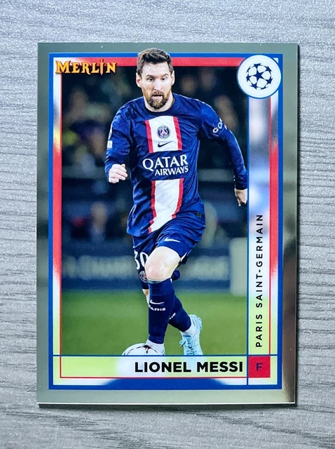 Messi Topps LIONEL MESSI 2022-23 Topps Merlin Chrom UEFA Klubwettbewerbe Fußball ...