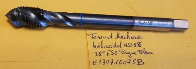 Taraud Machine Métrique M11x1,75 HSS-M35 (cobalt 5%) DIN 376 - Marque AVYAC, Fabriqué En France