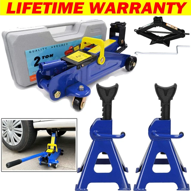 HYDRAULIC TROLLEY FLOOR Jack Lifting Scissor Jack Heavy Duty Car Van