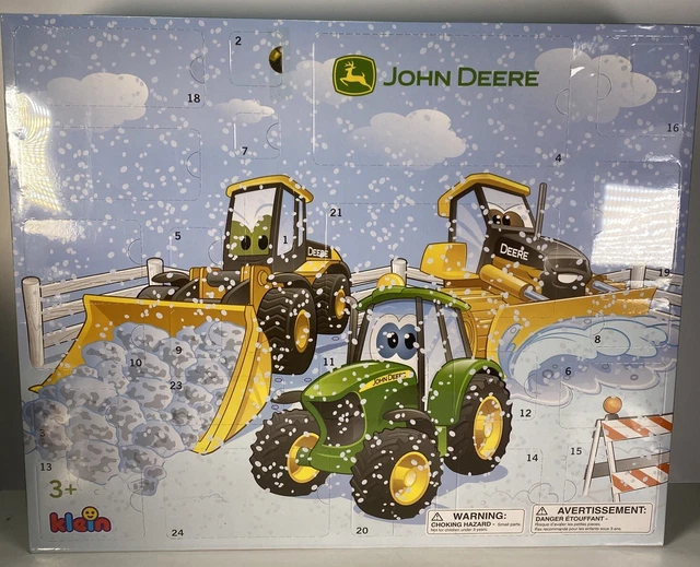 JOHN DEERE TRACTORS Advent Calendar Toy Klein Sealed New in Box 74.96