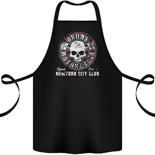 Bronx Motorcycle Motorcycle Motorbike Biker Cotton Apron 100% Organic