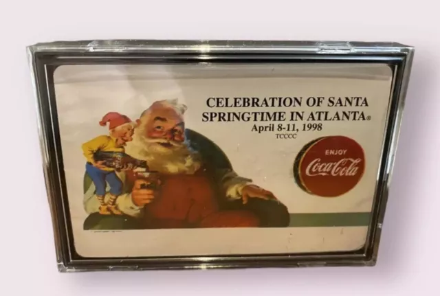 Coca-Cola CELEBRATION OF SANTA SPRING TIME IN ATLANTA Coke Playing Cards SEALED