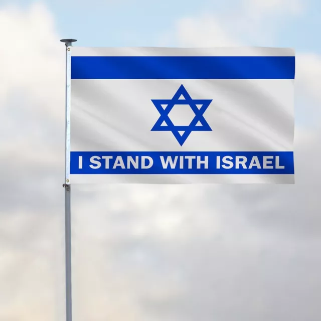 90x150cm Israel Israeli Flag I Stand with Israel Flag Heavy Duty Outdoor Star