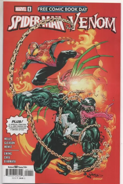 FCBD Spider-man Venom Gleason Cover Comic No Stamp / sticker 1st Print 2023 NM