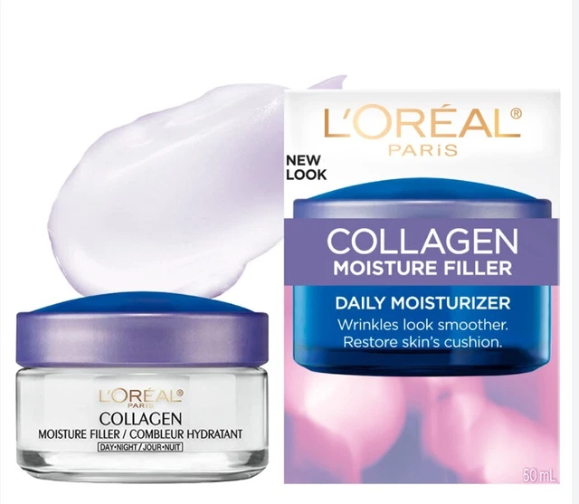 L'Oreal Paris Collagen Moisture Filler Facial Treatment Day Night Cream 