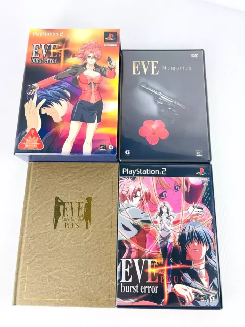 PS2 Eve Burst Error Plus Premium DVD Box Limited Art Book Sony NTSC-J Game Japan