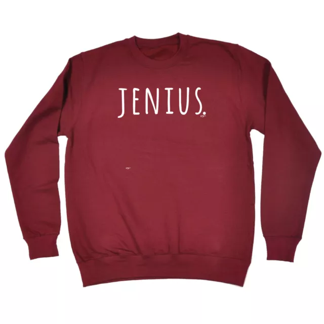 Jenius - Mens Womens Novelty Clothing Funny Top Sweatshirts Jumper Sweatshirt