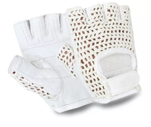 Guantes De Levantamiento De Pesas Ejercicio Entrenamiento Fitness Cuero Unisex