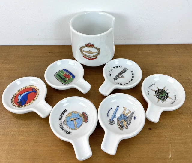 VINTAGE CERAMICAS MARIBEL Cartagena Six Mini Stacking Ashtrays