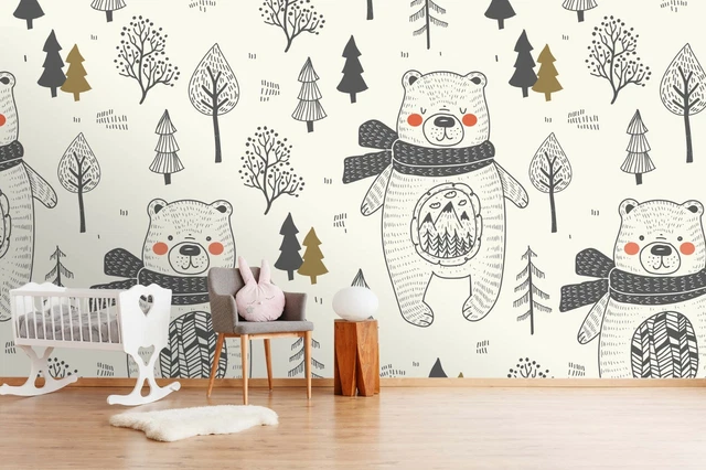 Fairy Magic Forest - Self-adhesive Removable Mural, Decal