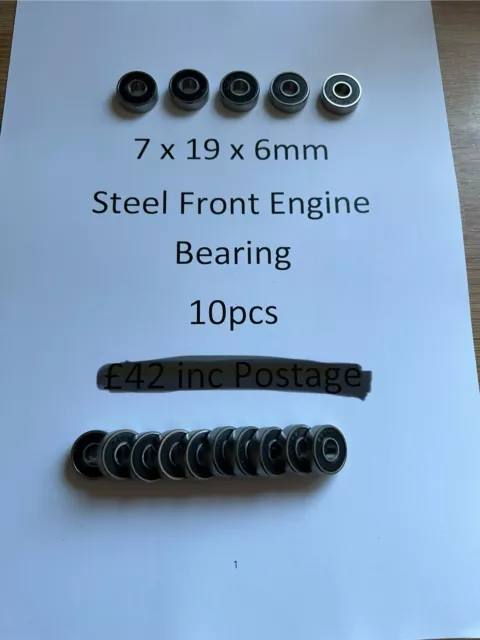 7 X 19 X 6mm Front Engine Bearing Nitro 10 Pack Of Bearings