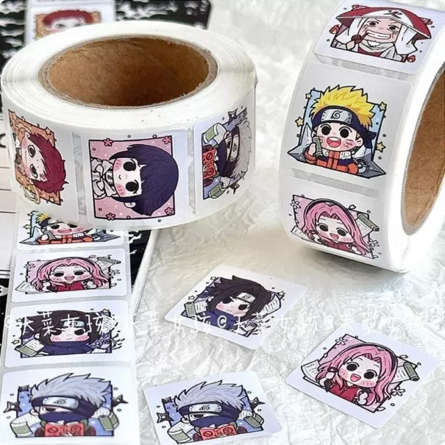 Naruto 500x Sticker Autocollant DIY Rouleau Cute Kawaii Anime Manga Neuf