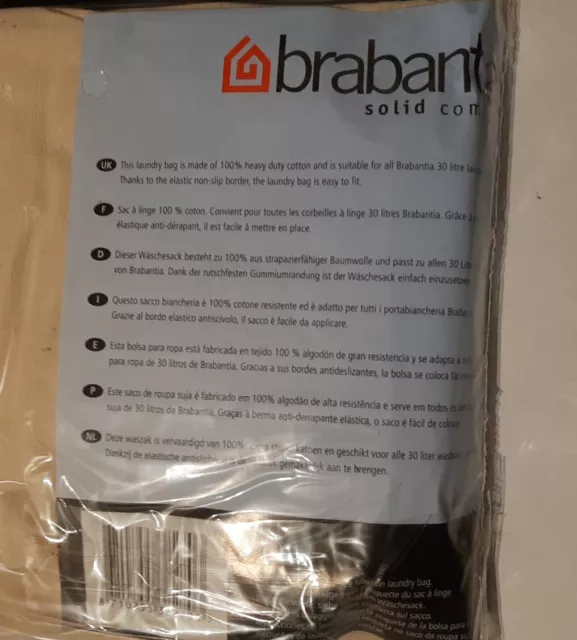 brabantia Ersatz Wäschesack zum Wäschesammler Wäschebox 30 Liter 3