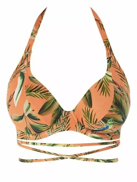 Freya Bikinioberteil Birds in Paradise Größe 36FF Cantaloupe Neckholder Tauch-BH 6860 3