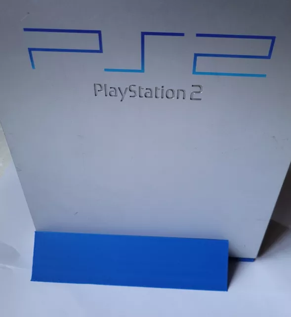 PlayStation 2 Vertical Stand for PS2 fat Console (3D Printed - Blue, NEW)