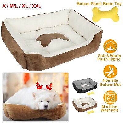 Pet Bed Dog Cat Puppy Cushion Warm Soft Nest Kennel Mat Blanket Machine Washable