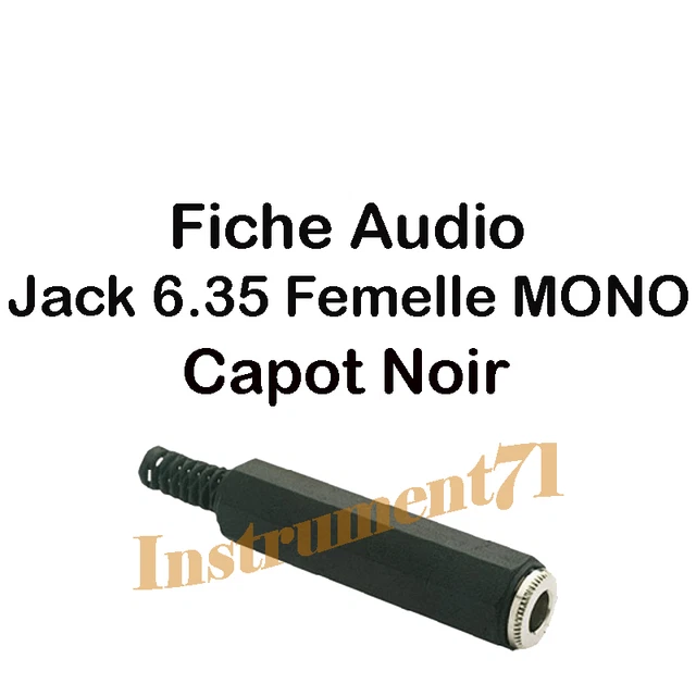 Prise Jack 6,35 Mm STEREO Femelle Sur Chassis - Connections à Souder - Référence CL10/10h - Neuf