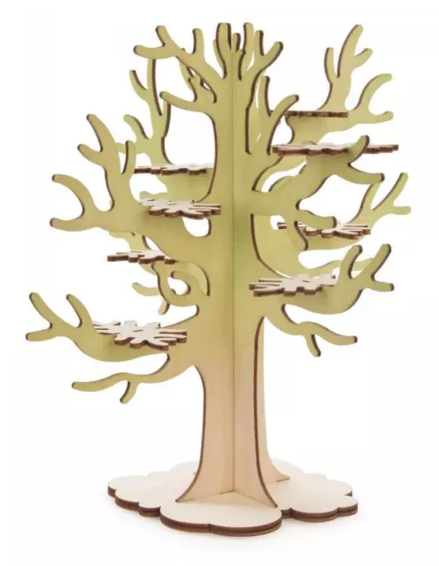 Figuras Miniatura Árbol de Buhos Mini 240mm Nuevo Madera Navideñas Boda Navidad