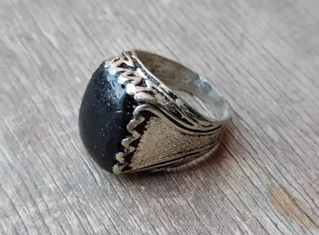 Fantastic Unique Ancient Metal Viking Style Handmade King Ring  Artifact Amazing