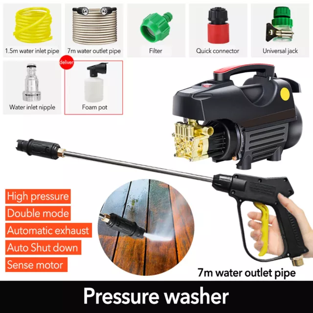 Electric High Pressure Washer 1700 PSI 1.2 GPM Power Washer Cleaner with 7m Hose